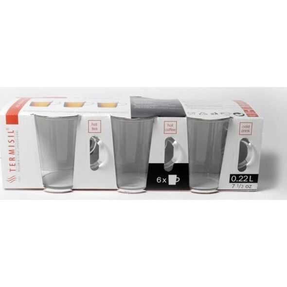 Termisil Komplet szklanki żaroodporne Termisil 220 ml 6 szt 8609484 5901423006240