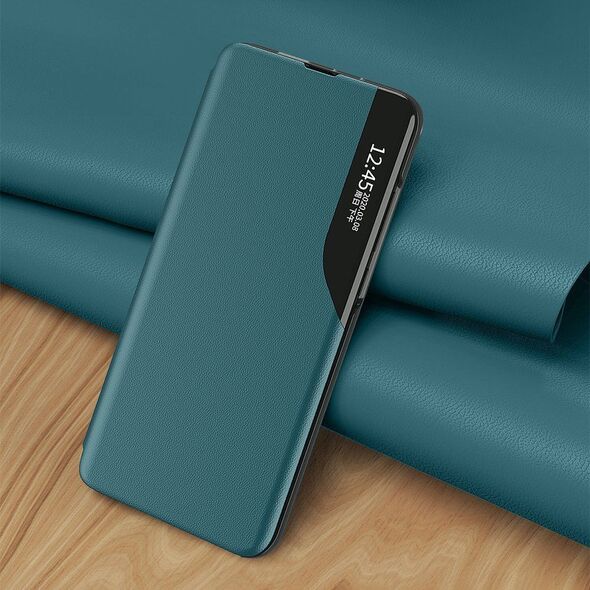 Hurtel Eco Leather View Case elegancki futerał etui z klapką i funkcją podstawki Xiaomi Redmi K40 Pro+ / K40 Pro / K40 / Poco F3 pomarańczowy 8616299 9111201931053