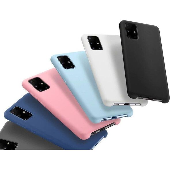 Hurtel Silicone Case elastyczne silikonowe etui pokrowiec Samsung Galaxy S21+ 5G (S21 Plus 5G) ciemnoniebieski 8616337 9111201931541