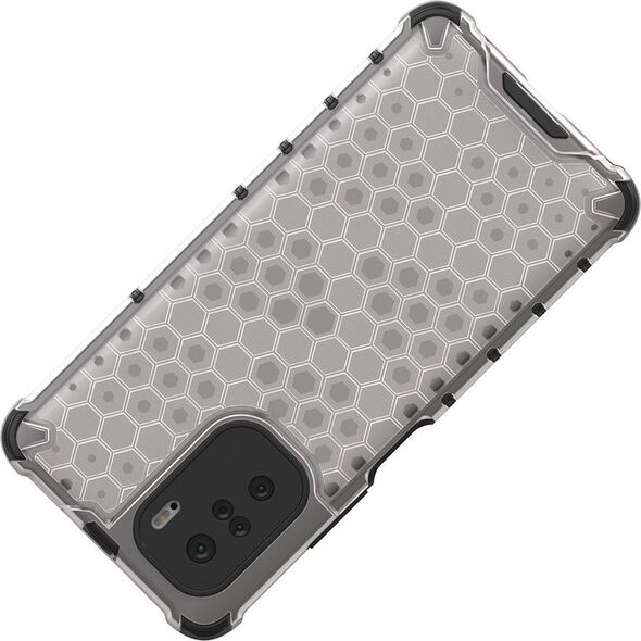 Hurtel Honeycomb etui pancerny pokrowiec z żelową ramką Xiaomi Redmi K40 Pro+ / K40 Pro / K40 / Poco F3 zielony 8616362 9111201932111