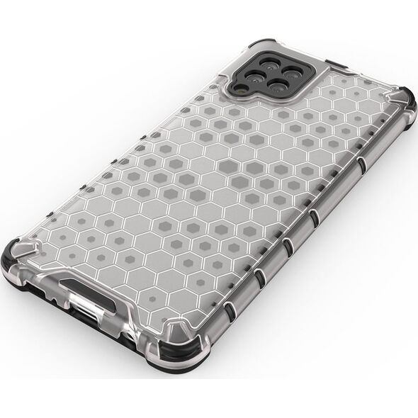 Hurtel Honeycomb etui pancerny pokrowiec z żelową ramką Samsung Galaxy A42 5G zielony 8616372 9111201932234