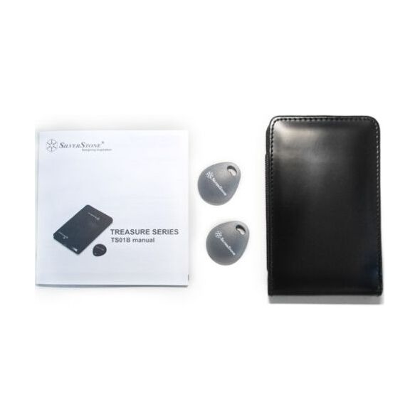 Kieszeń SilverStone 2.5" SATA - USB 2.0 Treasure TS01 Czarna (SST-TS01B) 8651712 4710713965034