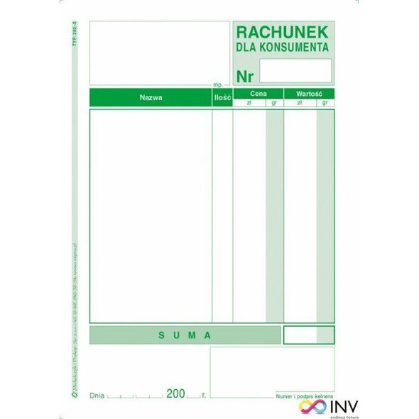 Michalczyk & Prokop Rachunek dla konsumenta 262-5 8663390 5906858001839
