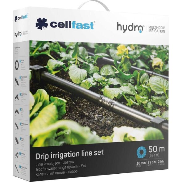 Cellfast Linia kroplująca do rzędów roślin Zestaw C19-060 8680841 5907512605653