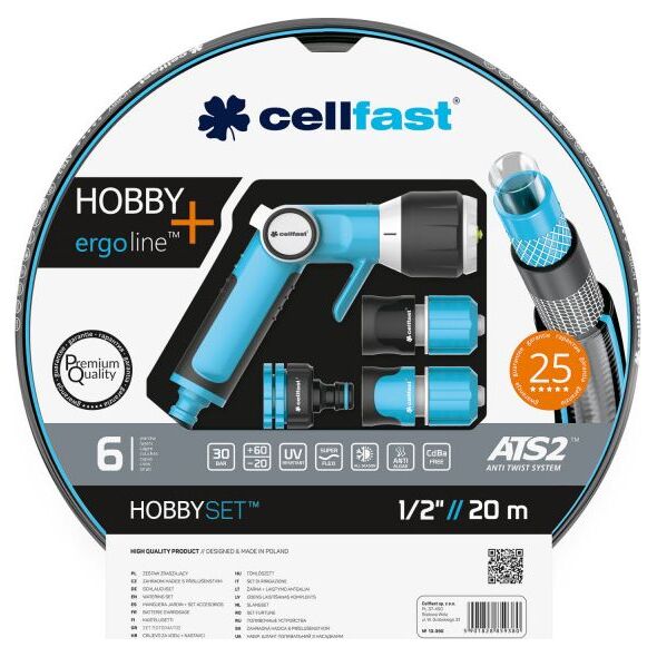 Cellfast C.ERGO ZESTAW ZRASZAJĄCY HOBBY 1/2"20m C16-209 8680842 5901828856952