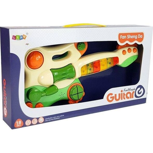 Lean Sport Interaktywna Gitara Pianinko Dla Dzieci Dźwięk Światło Zielona (8502) 8717164 5903802458916