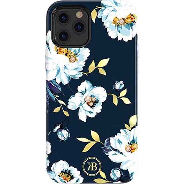 Kingxbar Kingxbar Blossom etui ozdobione oryginalnymi Kryształami Swarovskiego iPhone 12 mini wielokolorowy (Gardenia) 8723541 6959003590497