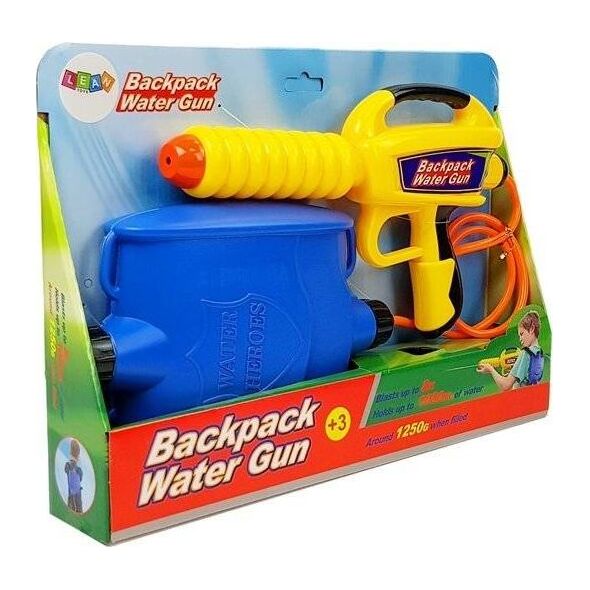 Lean Sport Pistolet na Wodę ze Zbiornikiem Żółto- Niebieski 8761338 5903802455649