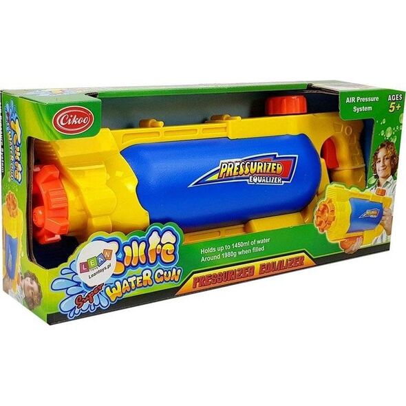 Lean Sport Pistolet na Wodę ze Zbiornikiem Żółto- Niebieski 8761339 5903802455656