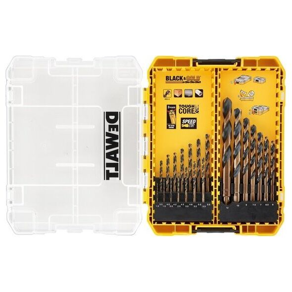 Wiertło Dewalt Dewalt HSS-G metal drill set 21 pieces - DT70755-QZ 8851966 5054905247072