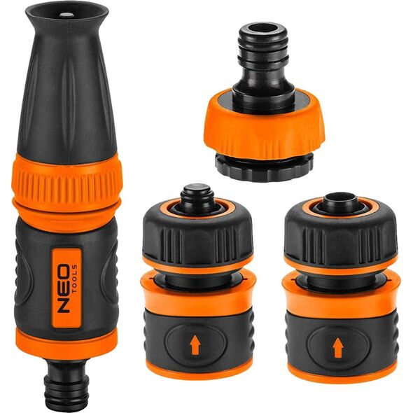Neo Zestaw 1/2" ze zraszaczem prostym, złaczkami i przyłaczem do kranu 15-710 8854672 5907558451405