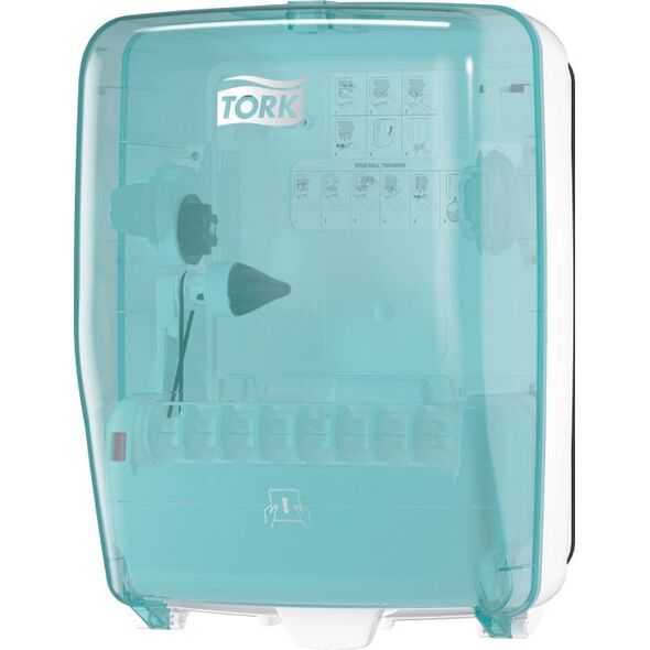 Tork Tork - Uszczelniony dozownik do ręczników w roli - Biało-turkusowy 8859089 7322541437989