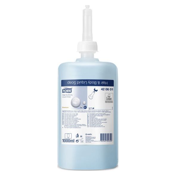 Tork Tork - Mydło w płynie do włosów i ciała - 1 l 8859484 7322540394320