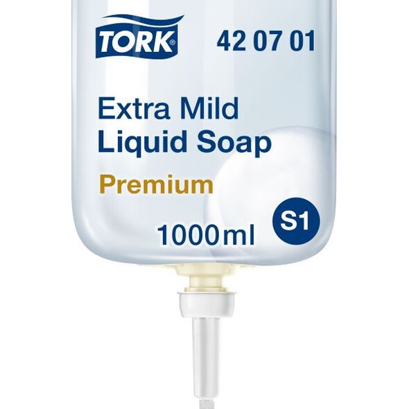 Tork Tork Ekstra delikatne mydło w płynie, bezwonne - 1 l 8859493 7322540394368