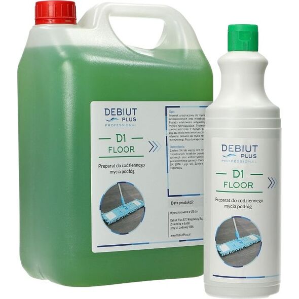Debiut Plus Professional Debiut Plus Professional D1 Floor - Preparat do codziennego mycia podłóg -1 l 8860194 5907662640634
