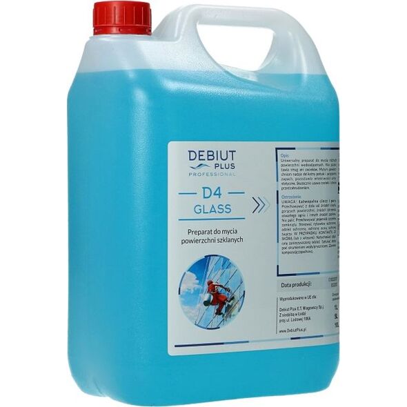 Debiut Plus Professional Debiut Plus Professional D4 Glass - Preparat do mycia powierzchni szklanych - 5 l 8860195 5907662640719