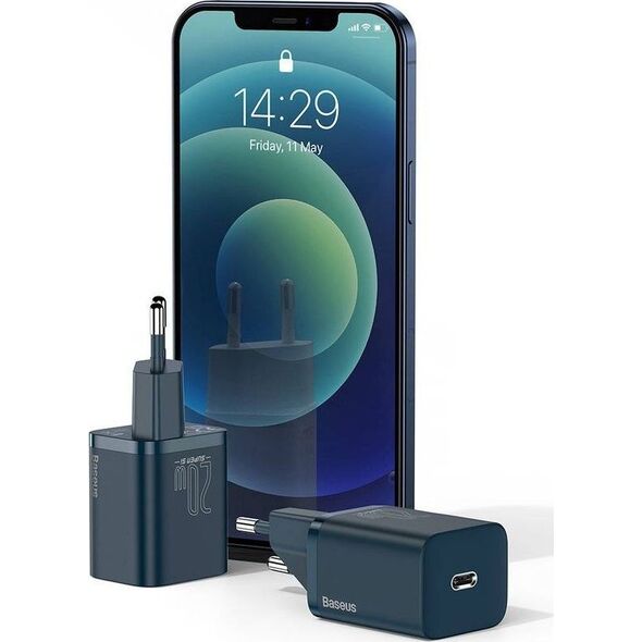 Ładowarka Baseus Super Si 1x USB-C 3 A (BSU2699BLU) 8935713 6953156230019