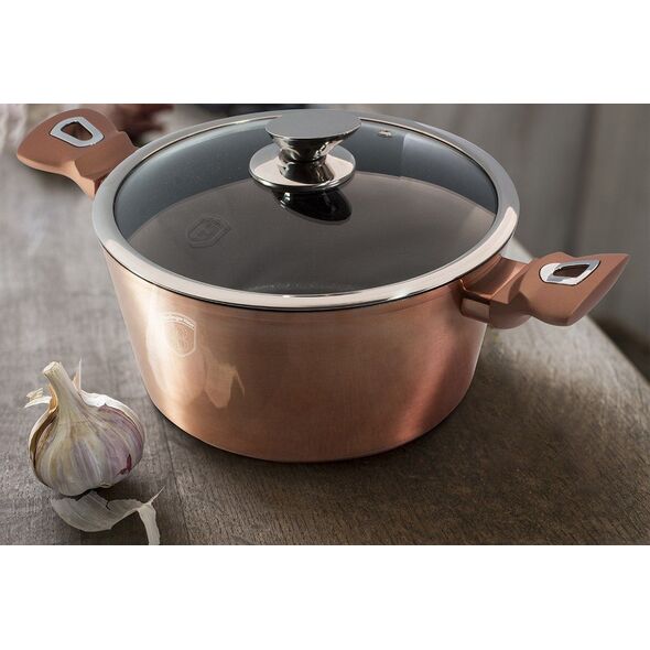 Berlinger Haus Zestaw Garnków Granitowych Berlinger Haus Bh-7058 Rose Gold 13 Elem.! 9010744 5999108428357
