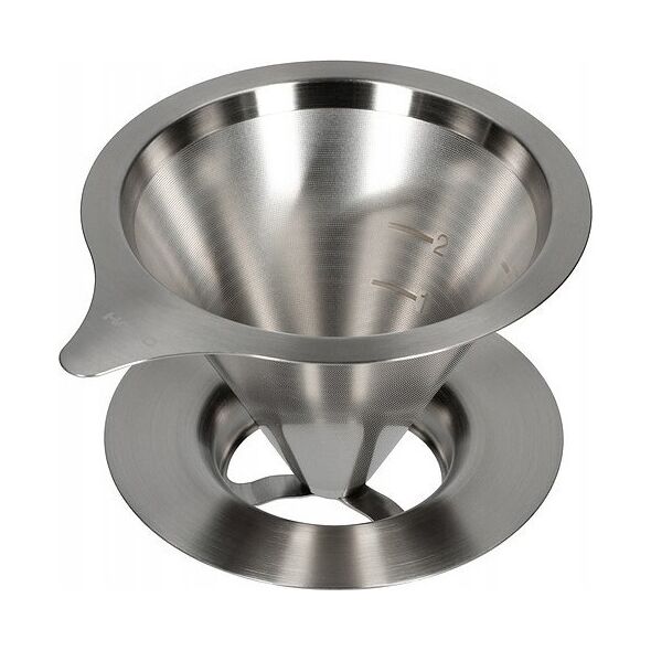 Hario Hario metalowy Drip V60-02 z podstawką 9021040 4977642727977