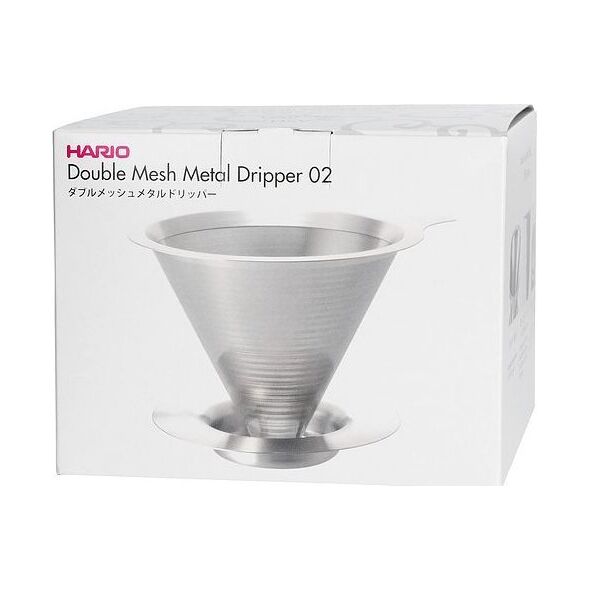 Hario Hario metalowy Drip V60-02 z podstawką 9021040 4977642727977