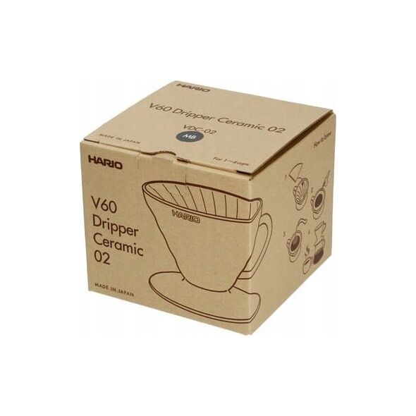 Hario Hario ceramiczny Drip V60-02 Czarny 9021047 4977642729780