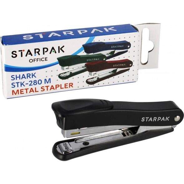 Zszywacz Starpak ZSZYWACZ MET 12K 10 CZARNY STK-280M PUD 12/144 9057954 5908275150473
