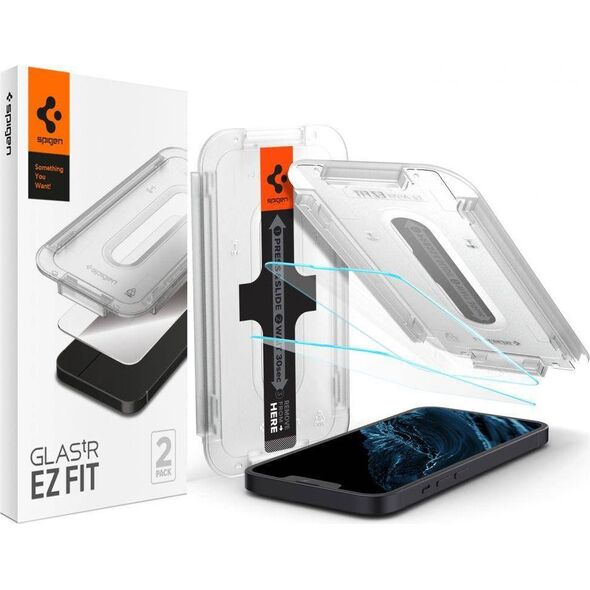 Spigen Szkło hartowane Spigen GLAS.tR ez Fit Apple iPhone 13/13 Pro [2 PACK] 9084564 8809811851229