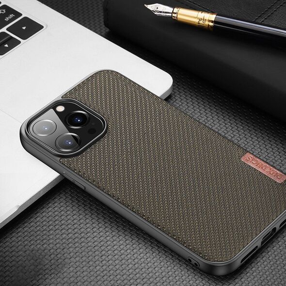 Dux Ducis Dux Ducis Fino etui pokrowiec pokryty nylonowym materiałem iPhone 13 Pro Max szary 9087246 6934913047149