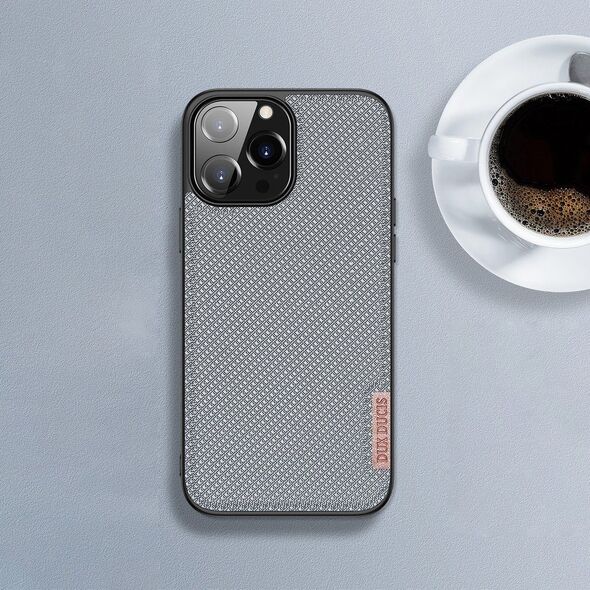 Dux Ducis Dux Ducis Fino etui pokrowiec pokryty nylonowym materiałem iPhone 13 Pro Max szary 9087246 6934913047149