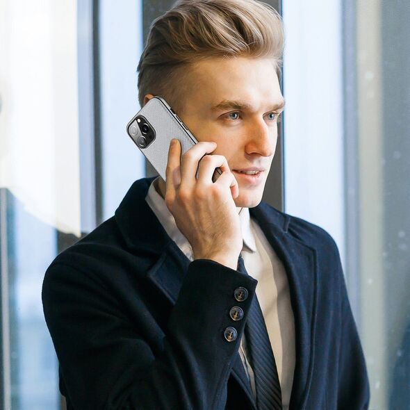 Dux Ducis Dux Ducis Fino etui pokrowiec pokryty nylonowym materiałem iPhone 13 Pro Max szary 9087246 6934913047149