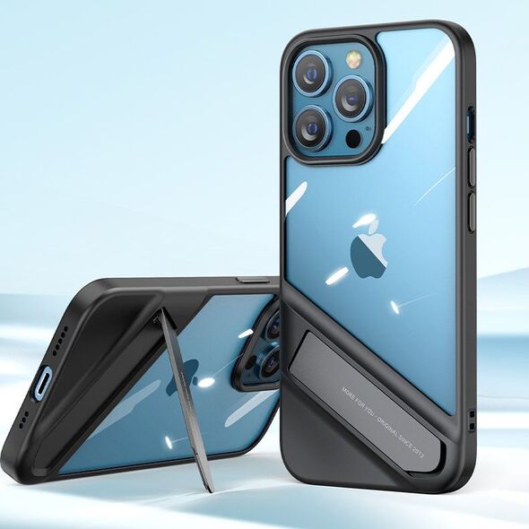 Ugreen Ugreen Fusion Kickstand Case sztywne etui z żelową ramką i podstawką do iPhone 13 Pro czarny (90153) 9087270 6957303891535