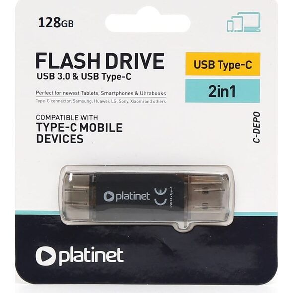 Pendrive Platinet C-DEPO, 128 GB  (PMFC128B) 9177337 5907595456067