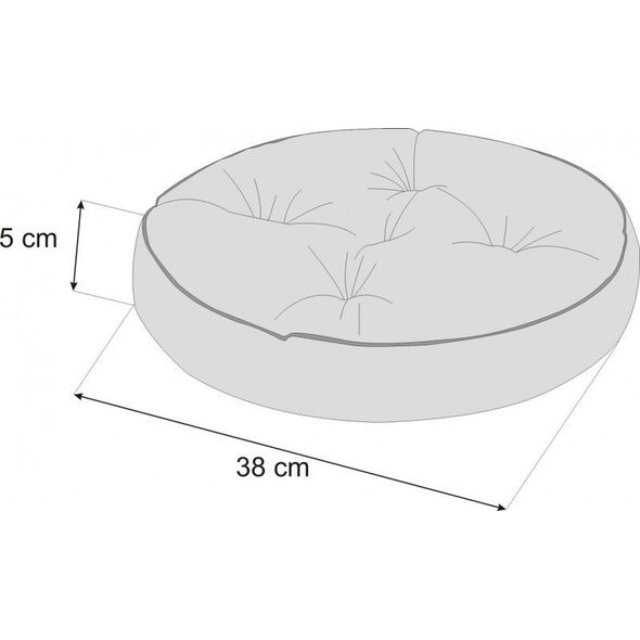 Hobbygarden Poduszka ZOŚKA 38 cm Brązowa (ZOFBRA2) 9295007 5902414516243