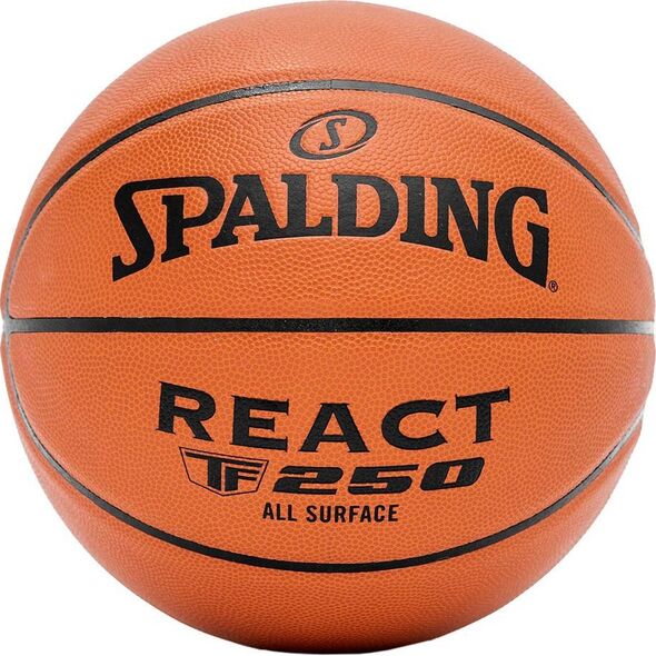 Spalding Piłka do koszykówki koszykowa Spalding React TF-250 7 brązowa 76801Z 7 9349618 689344403823