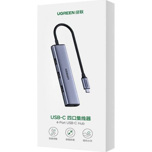 HUB USB Ugreen CM473 4x USB-A 3.0 (UGR1075GRY) 9352090 6957303828418