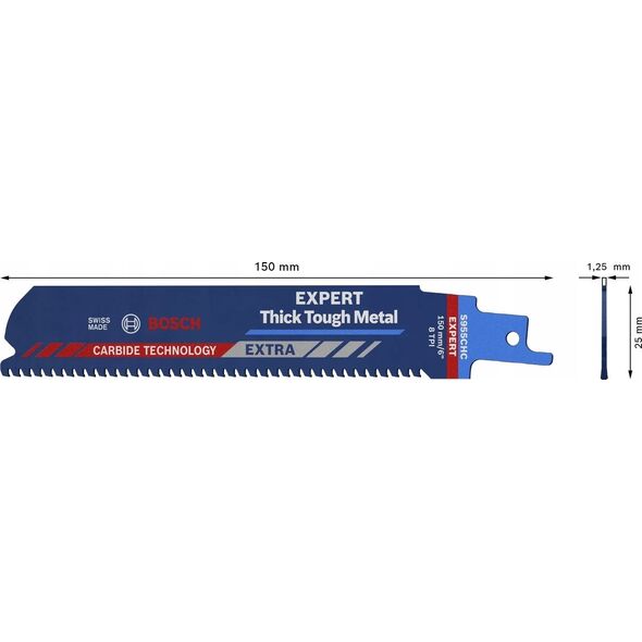 Bosch Bosch saber saw blade S955CHC 3pcs - 2608900366 EXPERT RANGE 9356051 4059952534565