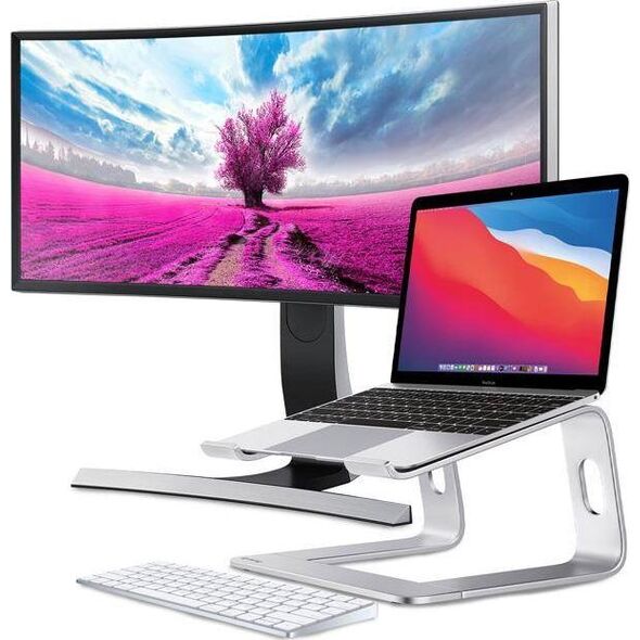 Crong Podstawa pod laptopa  CRG-ALUBN-SLV 9380972 5907731987233