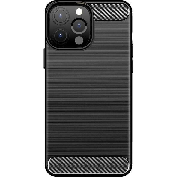 Hurtel Carbon Case elastyczne etui pokrowiec iPhone 13 Pro Max czarny 9405212 9145576212509