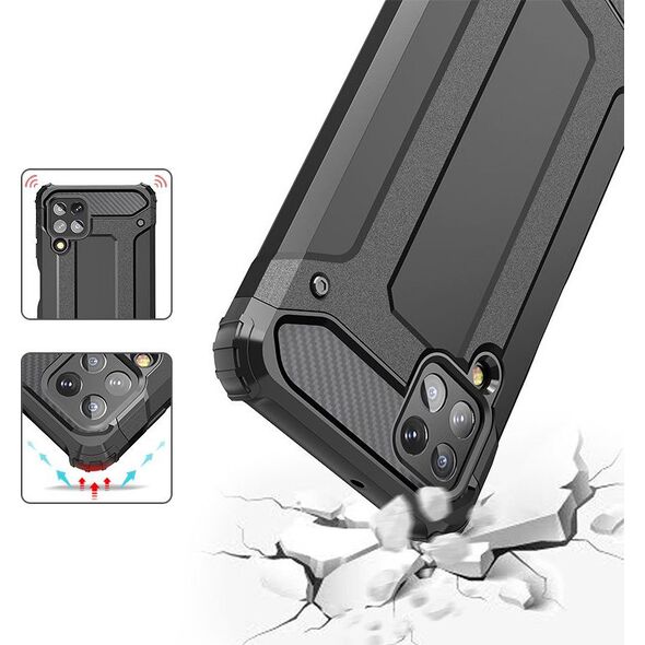 Hurtel Hybrid Armor pancerne hybrydowe etui pokrowiec Samsung Galaxy A22 4G niebieski 9405239 9111201944602