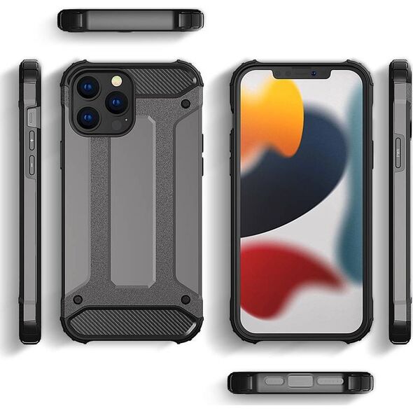 Hurtel Hybrid Armor pancerne hybrydowe etui pokrowiec iPhone 13 Pro niebieski 9405258 9145576212387