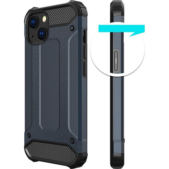 Hurtel Hybrid Armor pancerne hybrydowe etui pokrowiec iPhone 13 srebrny 9405264 9145576212448