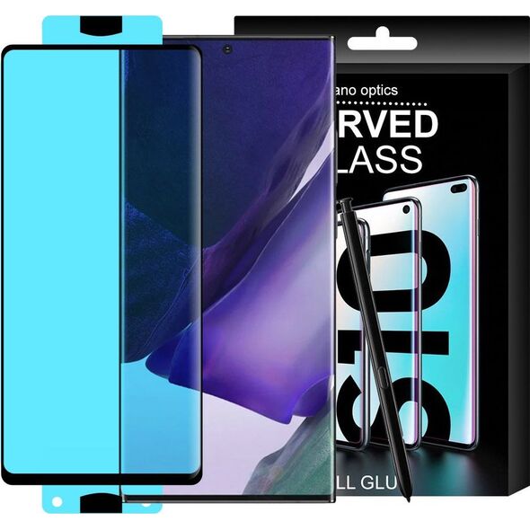 Hurtel 3D Edge Nano Flexi Glass folia szklana szkło hartowane na cały ekran z ramką Samsung Galaxy S21+ 5G (S21 Plus 5G) czarny 9405394 9111201943629