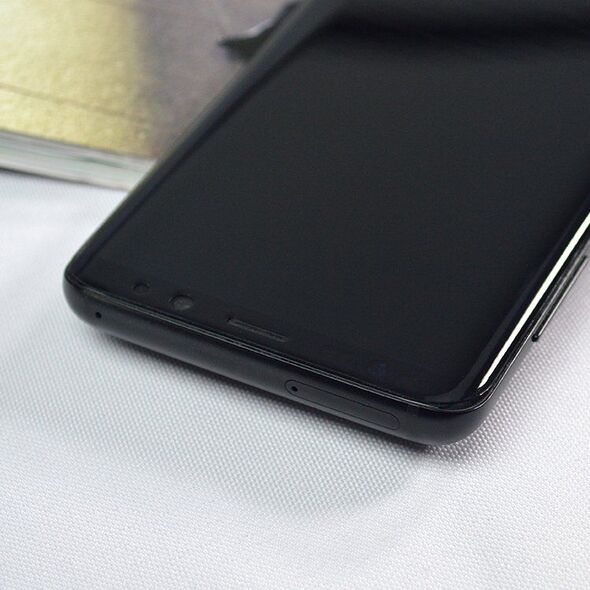 Hurtel 3D Edge Nano Flexi Glass folia szklana szkło hartowane na cały ekran z ramką Samsung Galaxy S21+ 5G (S21 Plus 5G) czarny 9405394 9111201943629