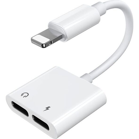 Adapter USB Joyroom S-Y104 Lightning - Lightning x2 Biały  (6956116718985) 9416124 6956116718985