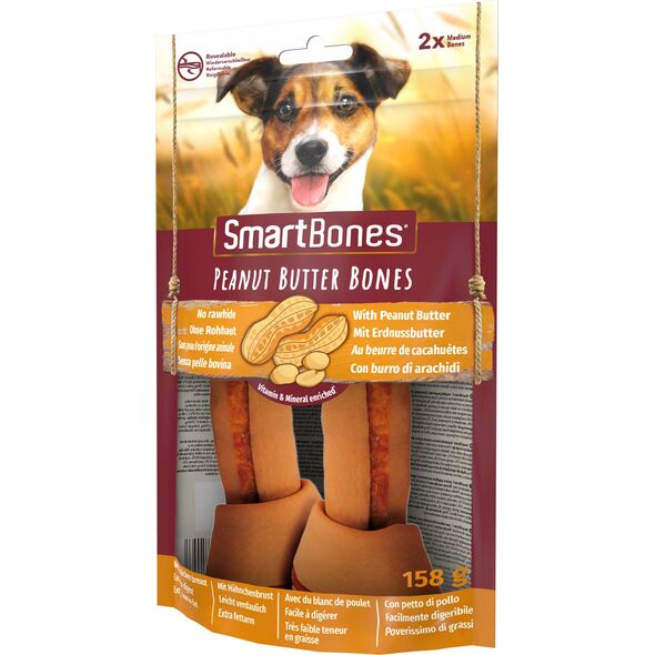 SmartBones Peanut Butter Bones Medium 2szt. [T027217] 9427546 810833027217