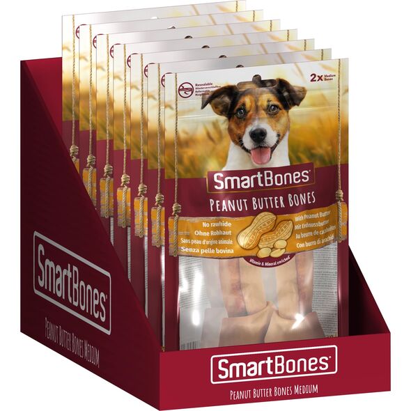 SmartBones Peanut Butter Bones Medium 2szt. [T027217] 9427546 810833027217