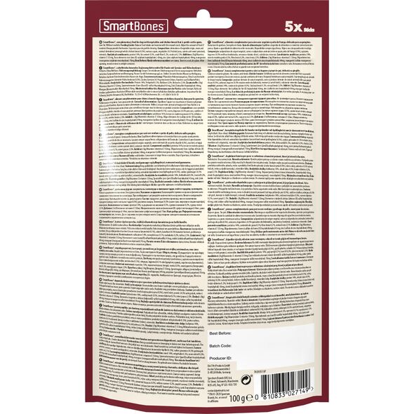 SmartBones Chicken Sticks 5szt. [T027149] 9427547 810833027149