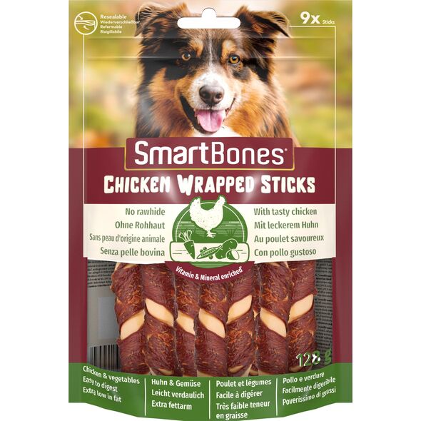 SmartBones Chicken Wrap Sticks Mini 9szt. [T020904] 9427548 810833020904