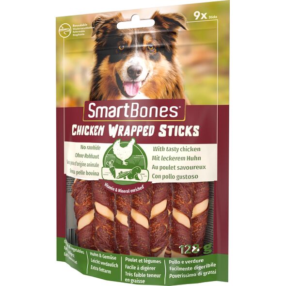 SmartBones Chicken Wrap Sticks Mini 9szt. [T020904] 9427548 810833020904