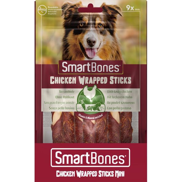 SmartBones Chicken Wrap Sticks Mini 9szt. [T020904] 9427548 810833020904